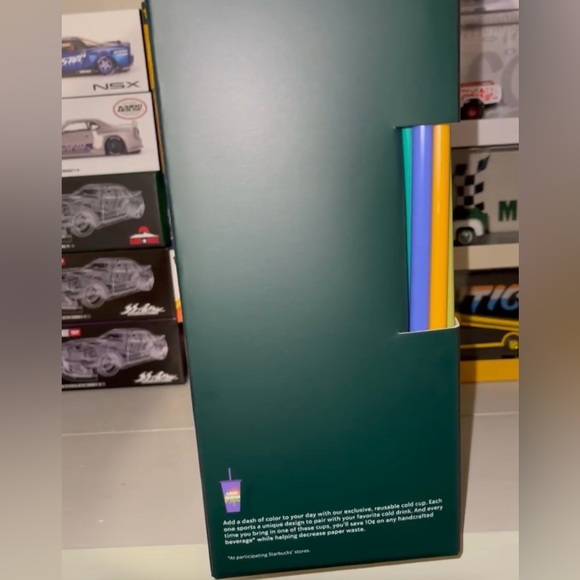 NIB Hawaii Starbucks Colorful Reusable Cold Cups Set - Picture 5 of 5